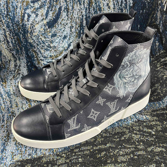 Louis Vuitton Blue High-Top Sneakers 0079
