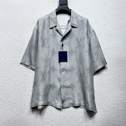 Louis Vuitton Monogram Short Sleeve Silk Shirt-yf
