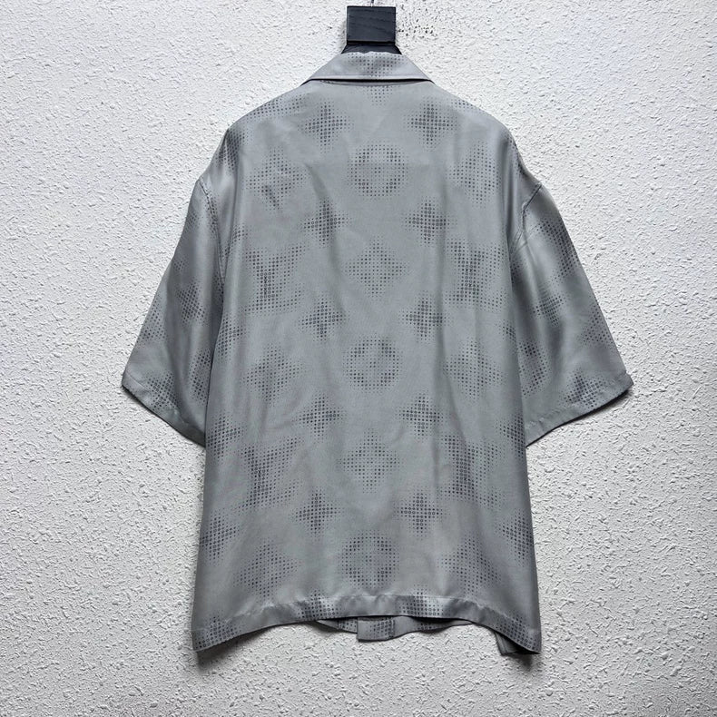 Louis Vuitton Monogram Short Sleeve Silk Shirt-yf
