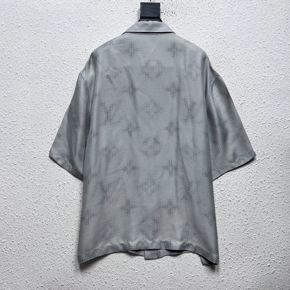 Louis Vuitton Monogram Short Sleeve Silk Shirt-yf