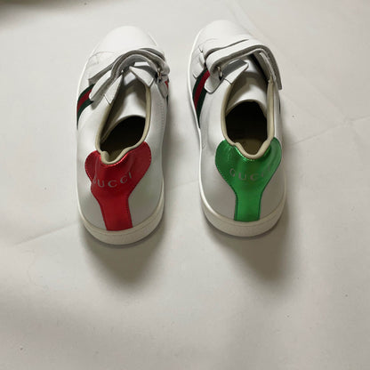Gucci Ace Kids Leather Sneakers with Colorful Details 0079