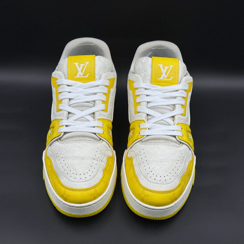 Louis Vuitton Yellow and White Trainer Sneakers 0079