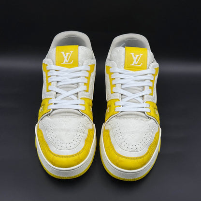 Louis Vuitton Yellow and White Trainer Sneakers 0079