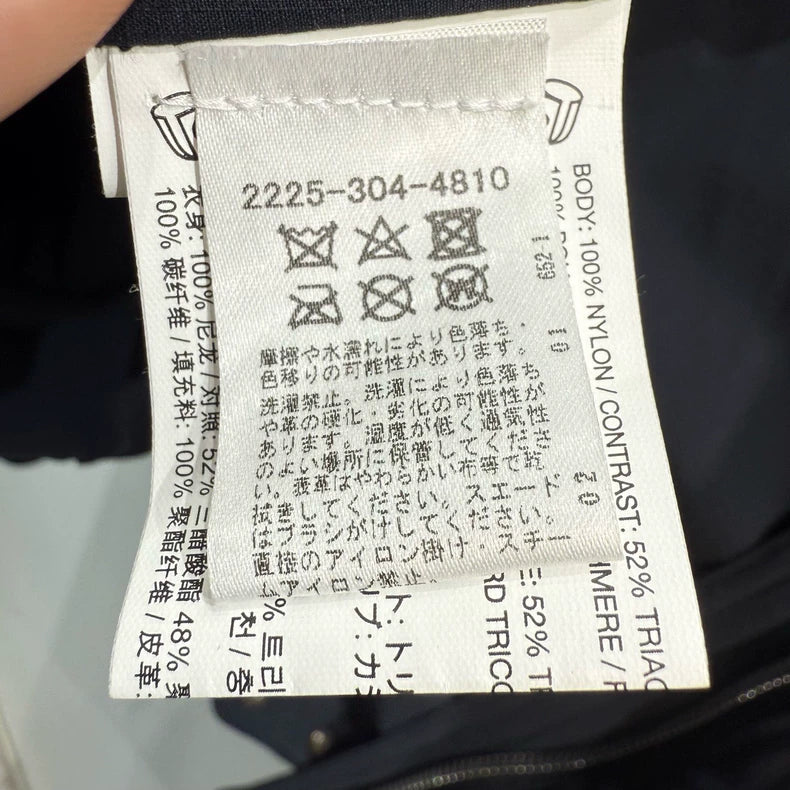 Chrome Hearts Black Leather Cross Jacket