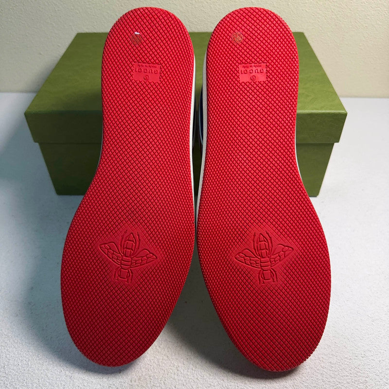 Gucci Red and White Low-Top Fashion Sneakers 0079