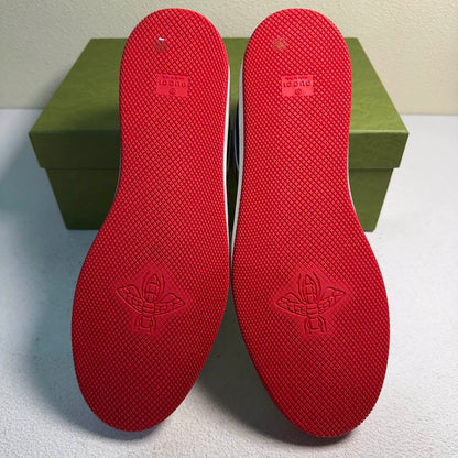 Gucci Red and White Low-Top Fashion Sneakers 0079