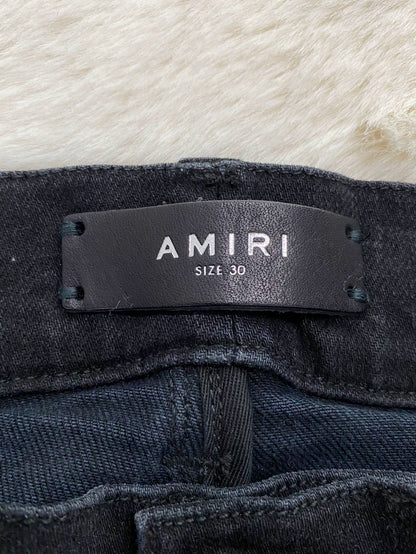 Amiri Black Blue Paisley Denim Pants