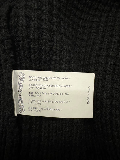 Chrome Hearts Black Wool Cardigan Size M