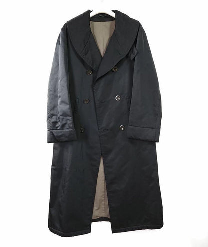 Yohji Yamamoto Black Wool Overcoat