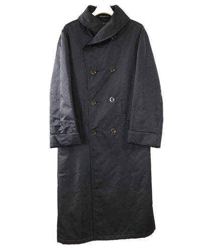 Yohji Yamamoto Black Wool Overcoat