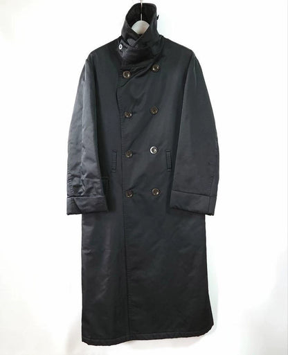 Yohji Yamamoto Black Wool Overcoat