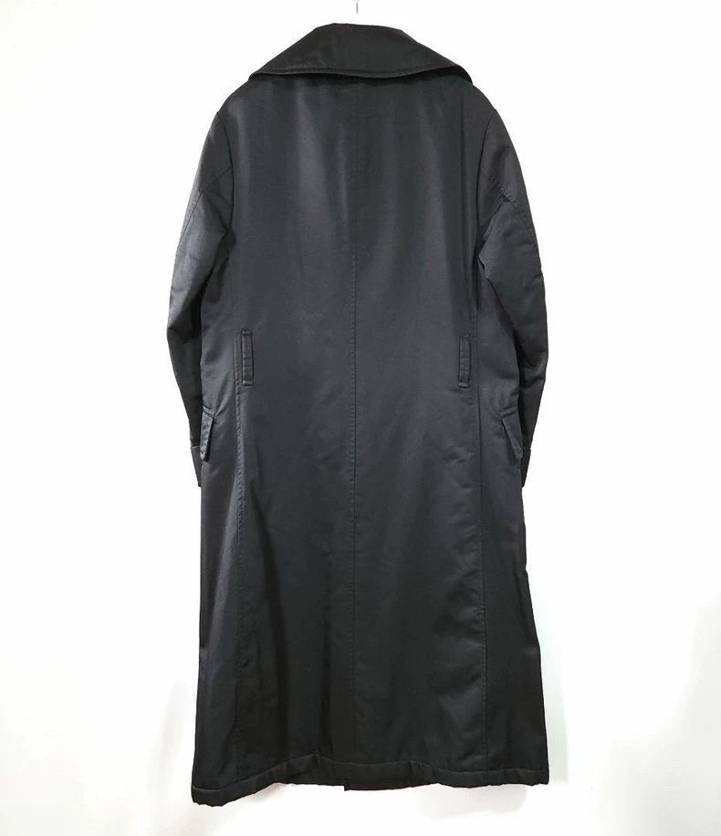 Yohji Yamamoto Black Wool Overcoat