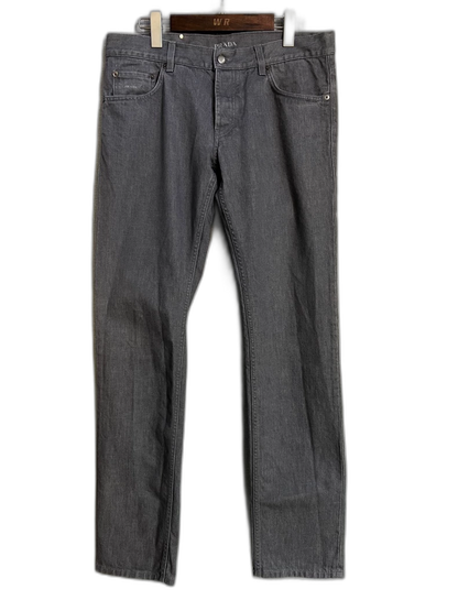 Gray Washed Prada Denim Pants