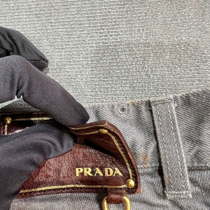 Gray Washed Prada Denim Pants