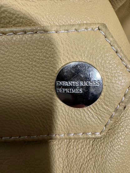 Enfants Riches Deprimes Yellow Black Leather Jacket