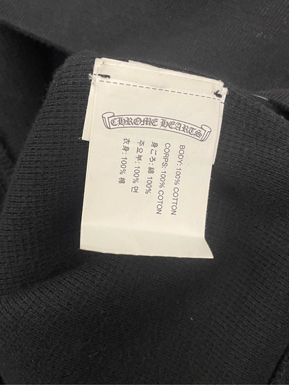 Chrome Hearts Black Hoodie with Cross Design