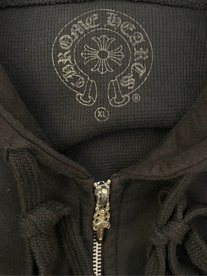 Chrome Hearts Black Hoodie with Cross Design