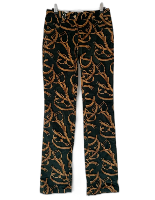 Velvet Printed Long Pants