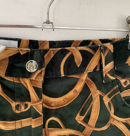 Velvet Printed Long Pants