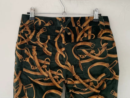 Velvet Printed Long Pants