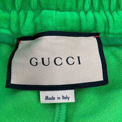 Gucci Green Logo Embroidered Shorts