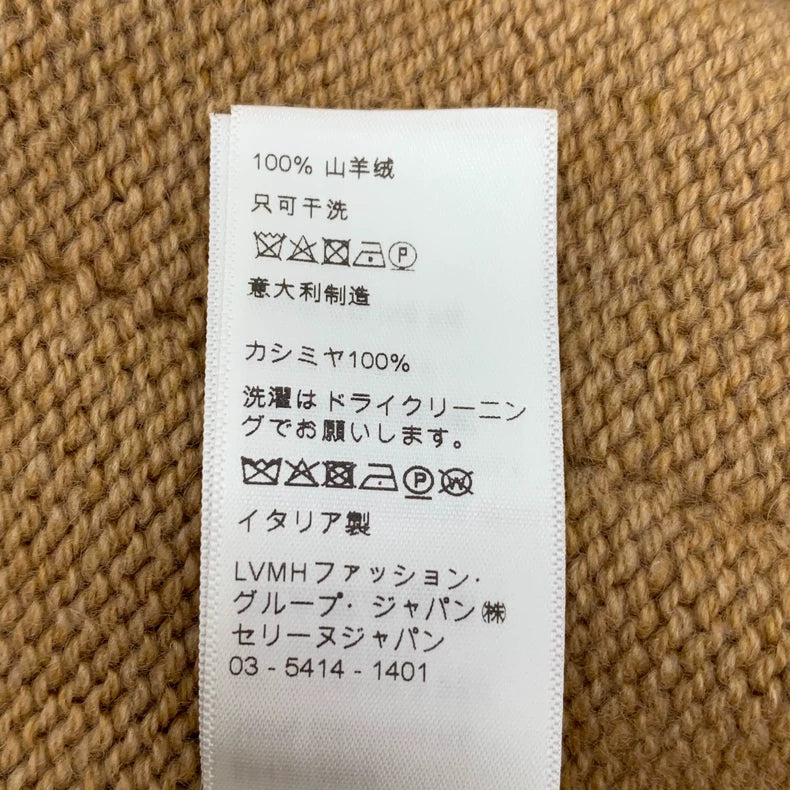 Celine Brown Cashmere Knit Sweater