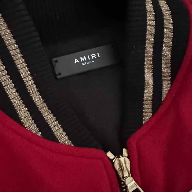 Amiri Wool-blend Bomber Jacket