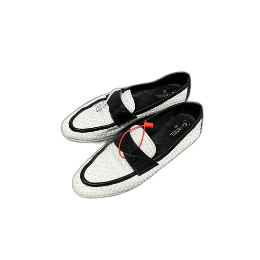 Chanel Panda Color Woven Loafers