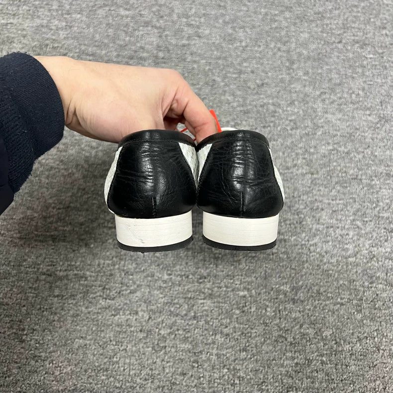 Chanel Panda Color Woven Loafers