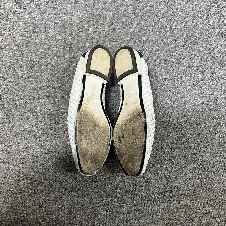 Chanel Panda Color Woven Loafers