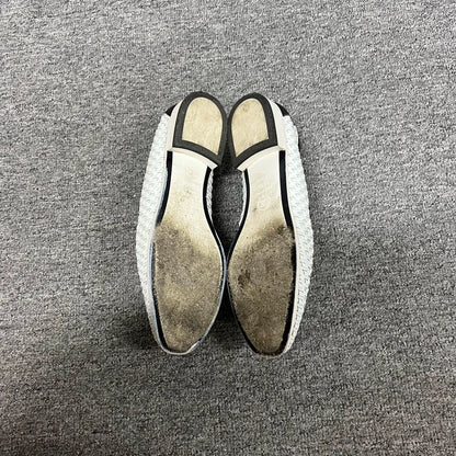 Chanel Panda Color Woven Loafers