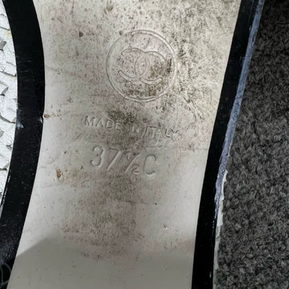 Chanel Panda Color Woven Loafers