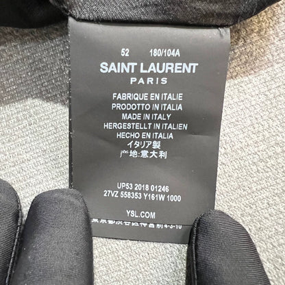 Saint Laurent Black Teddy Bomber Jacket