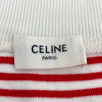 Celine Striped Cotton Long Sleeve Sweatshirt