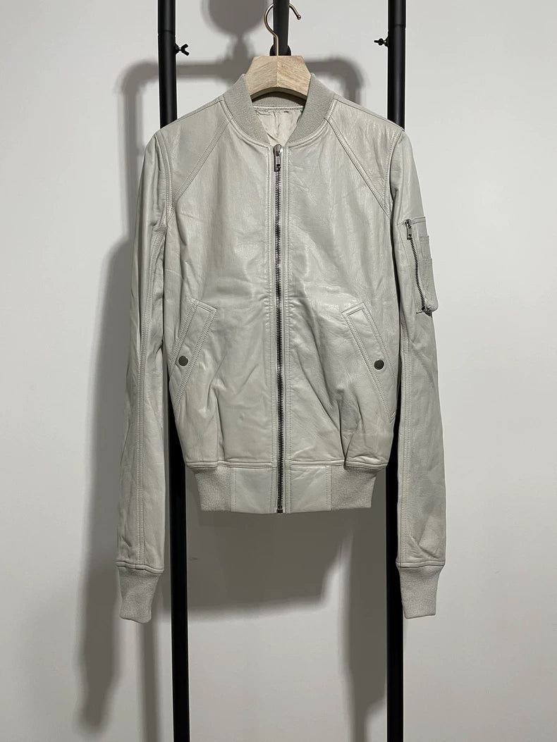 Rick Owens MA1 Leather Jacket