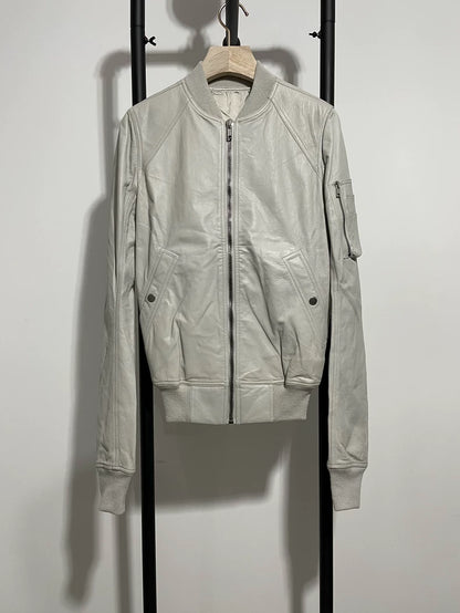 Rick Owens MA1 Leather Jacket