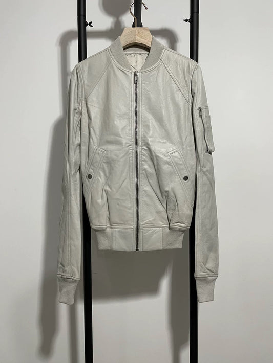 Rick Owens MA1 Leather Jacket