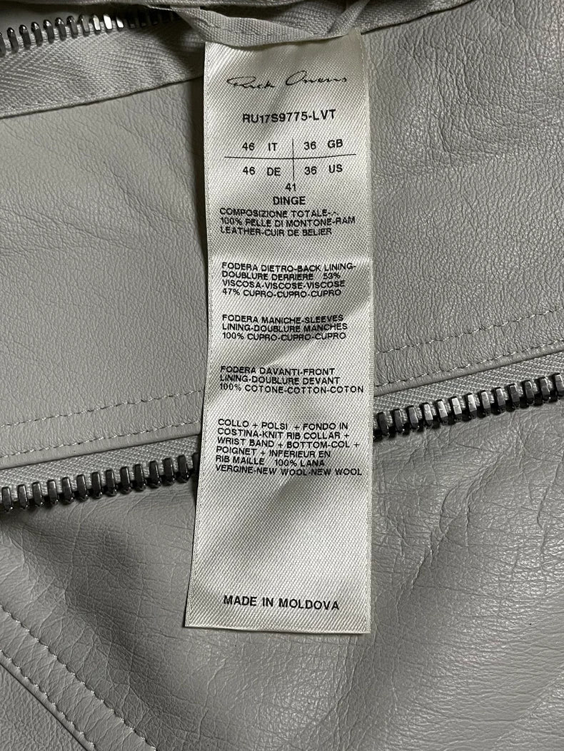 Rick Owens MA1 Leather Jacket