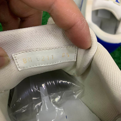 Louis Vuitton Trainer Sport Sneakers in White and Blue 0079