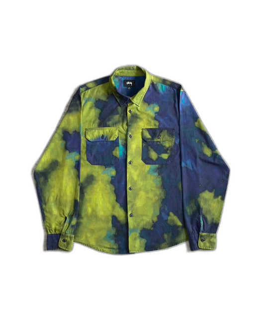 Stussy Tie-Dye Long Sleeve Shirt-zp