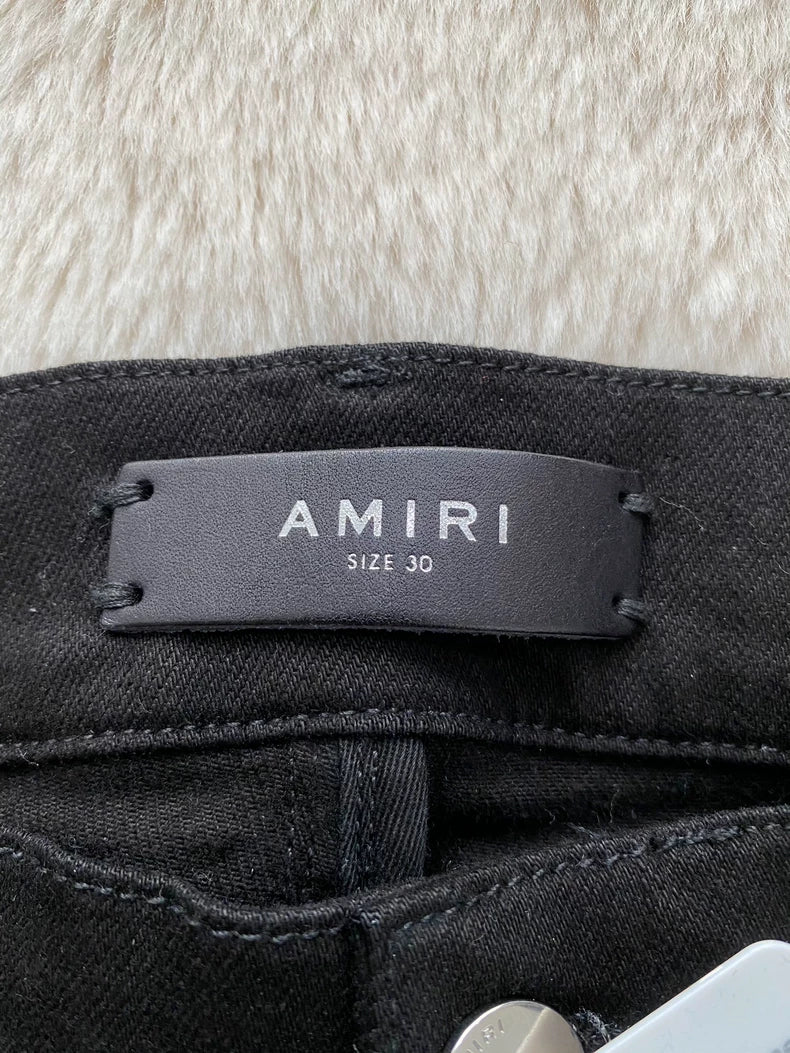 Amiri Black Paisley Mx2 Denim Pants