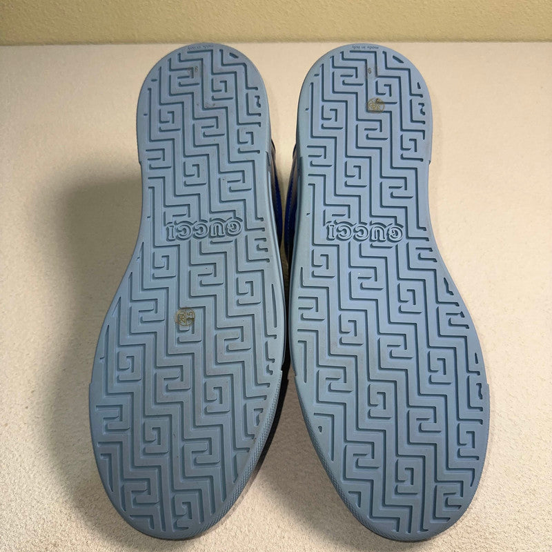 Gucci Ace Leather Sneakers in Blue 0079