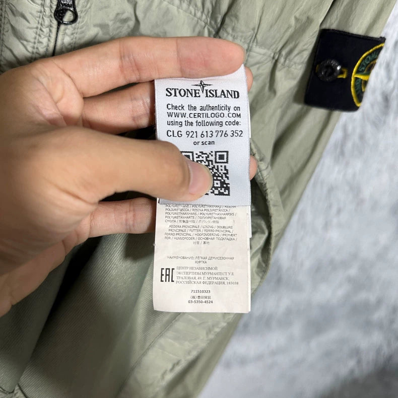 Stone Island Three-Zip Resin Nylon Jacket