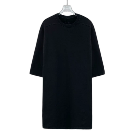 Rick Owens Black Cotton Short Sleeve T-Shirt