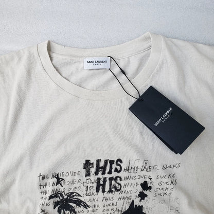 SAINT LAURENT 20SS Vintage Graphic T-Shirt