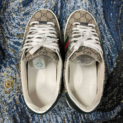 Gucci Ace Leather Low-Top Sneakers 0079