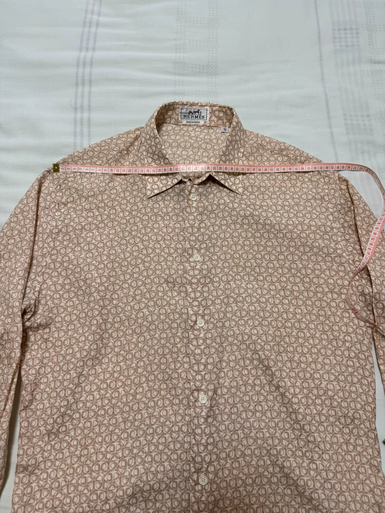 Hermes Silk Cotton Button Up Shirt