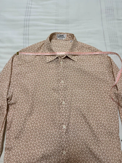 Hermes Silk Cotton Button Up Shirt