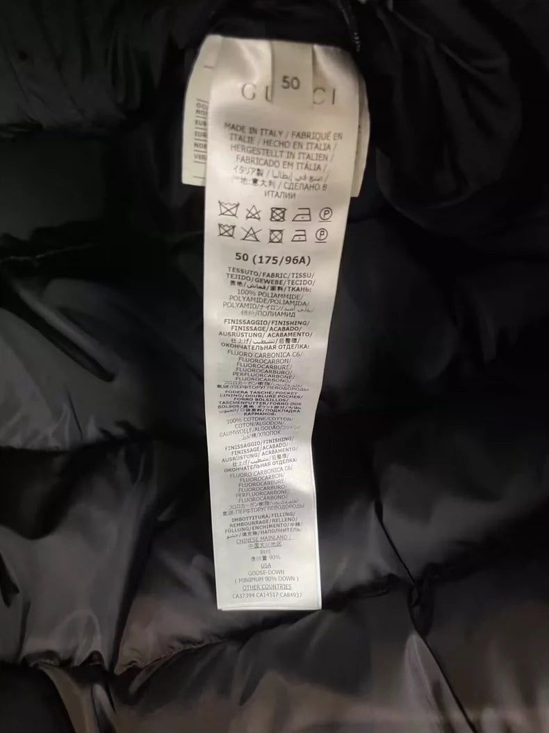 Gucci Reflective Logo Puffer Jacket