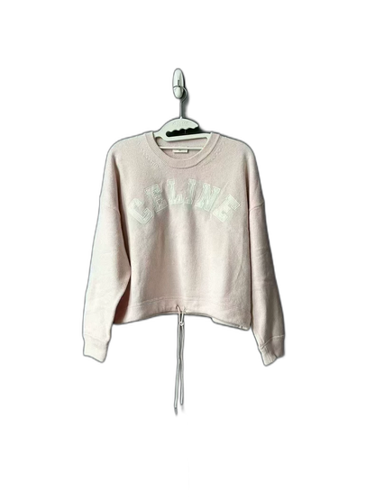 Celine Pink Cashmere Letter Sweater
